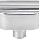 Raguso 6100FP Aluminum Antirust Polished Oval Shape Valve Cover Breather PCV Finned Valve Cover Breather Aluminum Valve for Replacement