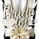Bride to be' chair Wood Sign - Reception Wedding Decor with Ribbon- Engagement Wedding Party Table Decor for Ceremony Gifts for Bride Bridegroom Newlyweds
