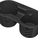 HALOBLK Cup Holder Insert for 2021-2024 Tesla Model Y & 2021-2023 Model 3, Suitable for Bottles with a Capacity of 24-30 OZ (External Diameter of the Cup Within 2.71-2.76 Inches), Black