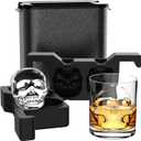 Skull 3D Ice Ball Maker - Large Crystal Clear Ice Cube Tray - Whiskey Bourbon Cocktails