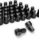 Dynofit 14mmx1.5 OEM Lug Nuts Fit F-250 F-350 2017-2024, 32pcs Flat/Mag Seat Factory Wheel Nuts for Heavy Duty Truck, One-Piece Design Chrome Stock Lug Nuts Replace OE#HCPZ-1012-B HCPZ-1012-A