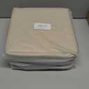 Collapsible Fabric Storage Cubes 11x11 Cube Storage Bins, 4 Pack Closet Baskets Box with Handles for Organizing, Shelf, Toys, Clothes, Home, Office, Nursery (Beige&White)