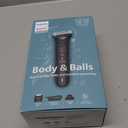 Philips Norelco Body Groomer 7000 Series, Men's Whole Body Groomer, Contour-Following 2D Flexing Head, Triple Protect Shave System & Intimate Body Hair Trimmer, 100% Showerproof, BG7480/50 (Black)