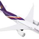 Daron Toy Airplane Thai Airways Single Plane Die-Cast Metal Model Airplane Toy with Plastic Parts & Authentic Livery for Kids Ages 3+