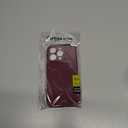 oakxco for iPhone 16 Pro Phone Case Liquid Silicone, Thin Slim Soft Rubber Gel TPU Plain Protective Simple Cover for Women Girl Cute, Matte Solid Color Aesthetic, Burgundy Wine