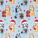 Jay Franco Kids Christmas Plush Throw Blanket  40 x 50 Inch Soft & Cozy Fleece Throw for Holiday Bedroom & Couch Dcor, Official Licensed Product, Blue - Bluey