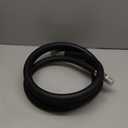 0.75 Inch x 10 Foot Neoprene Gasoline, Diesel, Biodiesel Fuel Pump Transfer Hose with Ground Wire and 3/4" Male Fittings, Black Fuel Transfer Hose Farm Fuel Hose 10FT