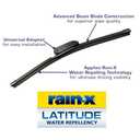 Rain-X 810197 Latitude 2-In-1 Water Repellent Wiper Blades, 26" and 20" Windshield Wipers (Pack Of 2), Automotive Replacement Windshield Wiper Blades With Patented Rain-X Water Repellency Formula