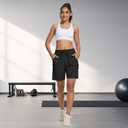 Women's 7" Hiking Cargo Shorts Quick Dry Athletic Short Pants Outdoor Water Resistant Bermuda Shorts with Multi Pockets