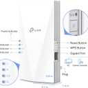 TP-Link AX3000 WiFi 6 Range Extender Internet Booster(RE700X), Dual Band, AP Mode w/Gigabit Port, OFDMA, Beamforming, APP Setup, OneMesh Compatible