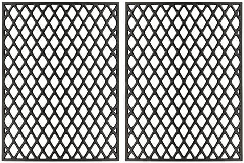 Utheer Cast Iron Grill Grate for Pit Boss 820 850 Series Grill, Pit Boss 820 Series Wood Pellet Grills, Fit Pit Boss Pro Series II 850 Wood Pellet Grill, Pit Boss Grill Replacement Parts, 2 Pack