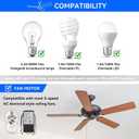 Universal Ceiling Fan Remote Control Kit, 3-Speed Fan and Dimmer Light Control, Easy DIY Install, Replacement for Hunter Hampton Bay Harbor Breeze Litex and More Brands (Models 99122, 99123, 99600)