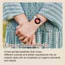 Boho Beaded Handmade Braided Bracelet Band Women 20mm Compatible for Samsung Galaxy Watch 7/6/5/4/Active 2/4 Classic/6 Classic/5 Pro/FE 40mm 42mm 43mm 44mm 45mm 46mm 47mm