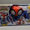 Marvel Spidey and His Amazing Friends Web-Quarters Playset with Lights and Sounds, Includes Spidey Action Figure and Toy Car, for Kids Ages 3 and Up,F1461