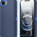 ONOLA Compitable with iPhone 16e Case & iPhone 17e Case with HD Screen Protector, [2 in 1 ] Heavy Duty Protection Phone Case for iPhone 16e /17e 6.1" (Navy DarkBlue)