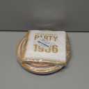 96Pcs 40th Birthday Plates and Napkins for We're Gonna Party Like It's 1986 Party Favor 40th Anniversary Paper Plates Cheer to 40 Years Tableware for Men Women Back in 1986 Birthday Decorations