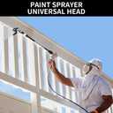 3 x 2 Pieces Airless Spray Gun Universal Rotary Joint Multi Angle 7/8 ''F-7/8''M Rotary Joint for Airless Paint Spray Gun Swivel Joint (Gray)