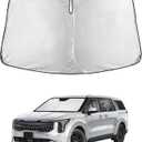 EcoNour Windshield Sunshade Compatible for Kia Carnival 2022-2024 2025 2026, Sun Visor for Front Windshield & Window Sun Shade Cover, UV Heat Blocker & Protector, Car Accessories