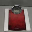 EILISON Highly Advance 2-in-1 Digital & Analog Weighing Scale for Body Weight-400lbs, 4 High Precison GX Sensor Accurate, Thick Tempered Glass, Extra Large Display (Red)