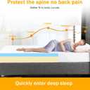 Twin Size Mattress Gel Memory Foam Bed Mattress in a Box Medium Firm and Good Support Removable and Washable Design Breathable Fabric Small Compression Packaging for Kids and Adults