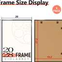 VIOLABBEY 20x28 Picture Frame Set of 5, Black Picture Frames for Wall Mounting Vertically or Horizontally, Gallery Wall Frame