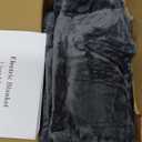 Heated Throw Blanket, Electric Blanket Throw with 5 Heating Levels & 4 Hours Auto Off, Super Soft Flannel Sherpa Fast Heating Blanket with ETL Certified for Bedding, 50"x60", Gray