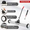 TOOLEAGUE 36" Rolling Magnetic Sweeper with Wheels,Telescoping Adjustable Handle,55LBS Capacity Large Magnet Roller,Magnetic Foldable Tray, 25LBS Pickup Pen,3Pcs Magnet Sweeper Set