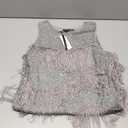 BABEYOND 1920s Flapper Dress Gatsby Fringed Dress Roaring 20s (Medium, Gray)