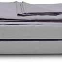 Solid Light Grey Queen Size 4 Piece Sheet Set 800 Thread Count 100% Egyptian Cotton 15 Inch Deep Pocket by Prince Bedding
