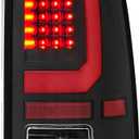 LED Tail Lights Assembly Compatible with1997-2003 Ford F150,1999-2007 Ford F250 F350 Superduty Driver and Passenger Side, Black Housing Clear Lens