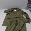 fun shack WW2 Army Girl Costume for Kids, Army Girls Halloween Outfit, Military Dress Up for Girls (X-Large)