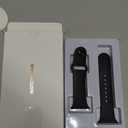 Sport Band Compatible with Apple Watch Bands 49mm 46mm 45mm 44mm 42mm 41mm 40mm 38mm, Soft Silicone Replacement Strap with Classic Clasp for iWatch Series 11 10 9 8 7 6 5 4 3 2 1 SE Ultra Women Men (Black)