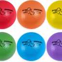 Champion Sports Rhino Skin Dodgeball Set 6 Soft Foam Balls with Durable Coating, 6" or 7" for Gym, Playground Play