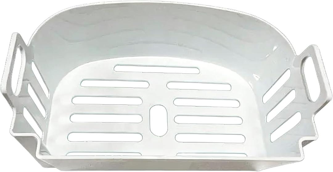 Ice Basket Replacement for Small Household Ice Makers - Food-Grade Plastic Ice Storage Bin Accessory with Drain Design (Size: 7.99"D x 4.76"W x 3.15"H) (HZB-12A)