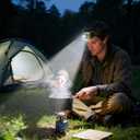 2 x Himalaya LED Headlamp Flashlight, Green Head Lamp with White Red Light, Lightweight Waterproof IPX64 Headlight with Comfortable Headband for Camping Hiking Running Work Travel