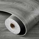 LaCheery Gray Vinyl Wood Flooring Peel and Stick Wood Flooring Waterproof 15.8"x317" Thick Peel and Stick Floor Tile Wood Plank Self Adhesive Flooring Tiles Wood Look Flooring for Bedroom Floor Walls
