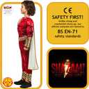 Rubie's Child's Shazam! Fury of the Gods Padded Costume Jumpsuit and Cape, As Shown (Large)