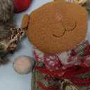 2025 New Extra Large Christmas Gift Bags with Zipper  Reusable Flax Fabric Apple & Candy Bags Featuring Santa Claus, Snowman, and Reindeer  Perfect for Holiday Decor & Gifting