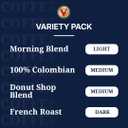 Victor Allen's Coffee Variety Pack (Morning Blend, 100% Colombian, Donut Shop Blend, French Roast), 42 Count, Single Serve Coffee Pods for Keurig K-Cup Brewers