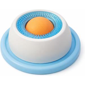 Calming Lick Bowl for Dogs & Cats, Non-Slip Slow Feeder with a Rotating Lick Ball for Liquid & Wet Food, Anxiety Relief Enrichment Toy that Keeps Pets Busy, Happy & Engaged, 1 Pack