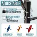 Teal Triangle Adjustable Freestanding Kayak Storage Rack, Holds 3 Kayaks