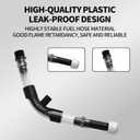 2 x Racing Fuel Jug Hose with Hose Bender, Transparent PVC Filter Design Racing Gas Can Spout Pipe Bender with X-Shape Opener Closer Attachment for Fuel Jug Gas Can