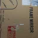 Illuminate, Metal Frame Arch Mirror 36X34 Inch in, Modern, Black