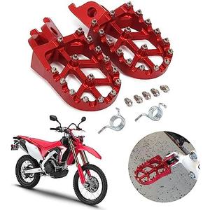 JFG RACING Dirt Bike Foot Pegs Motorcycle Footpegs Foot Pedals Rests CNC For CRF150R 07-23 CRF250R 04-23 CRF450R 02-23 CRF250L 12-21 CRF300L 21-23 CRF250X CRF450X CRF450RL CR125 CR250 Africa Twin Red