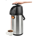 Airpot Coffee Dispenser Thermal with Pump,3L/102 Oz Insulated Stainless Steel Large Airpot Coffee Carafe Lever Action for Hot/Cold Water,Thermal Carafe for Hot Cocoa for Parties