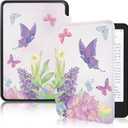 MOROCK Slim Case for 6" Kindle Paperwhite(10th Generation, 2018 Release),Fits 2018 Kindle Paperwhite 10th Gen (Model No. PQ94WIF),Lightweight PU Leather Cover with Auto Wake/Sleep,Butterfly