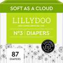 LILLYDOO Baby Diapers Size 3 (1322 lbs), Half Monthly Supply (87 Count), Leak Protection, Skin Friendly, Ultrasoft, Perfume & Chlorine Free, Hypoallergenic, Dermatologist Tested, OekoTEX®