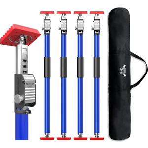 3-H Cabinet Jacks for Installing Cabinets 4 Pack, Heavy-Duty Third Hand Tool Adjustable Support Pole,Extends 29.5-52 Inch, 165 lbs Capacity | Thickened All-Steel with Dual Safety Lock,Blue