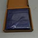 Amazon Basics 400 Thread Count Cotton Pillow Cases, Standard, Set of 2, Navy, 30" L x 20" W