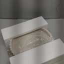 Decorative Coffee Table Tray, 11" Round Resin Coffee Table Centerpiece Tray for Home Decor, Modern Organizer for Living Room, Console or Dresser, Beige